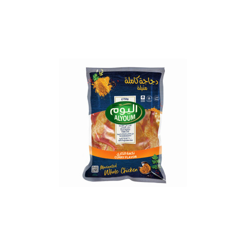 ALYOUM MARINATED WHOLE CHICKEN CURRY FLAVOR 750GM