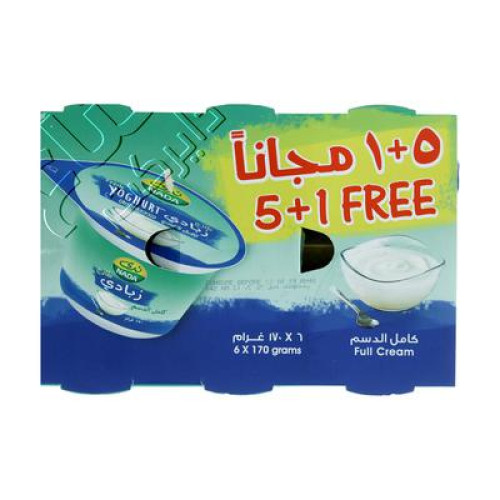 NADA FULL FAT YOGHURT 6 X 170GM 