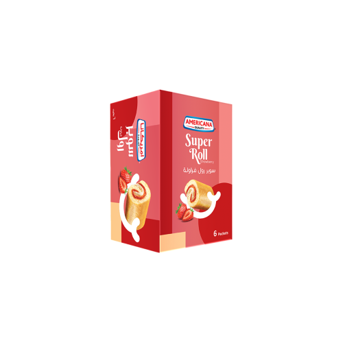 AMERICANA STRAWBERRY SUPER ROLL 60GMX6S