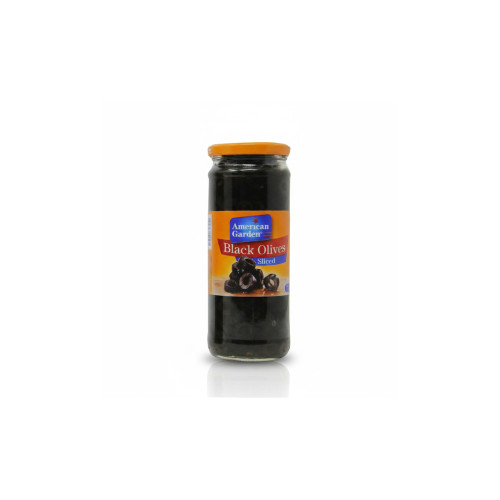 AMERICAN GARDEN BLACK SLICES OLIVES 230GM